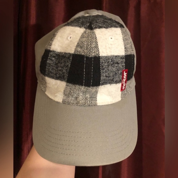 Vintage Youth Plaid Levi’s Baseball Hat - Picture 1 of 5